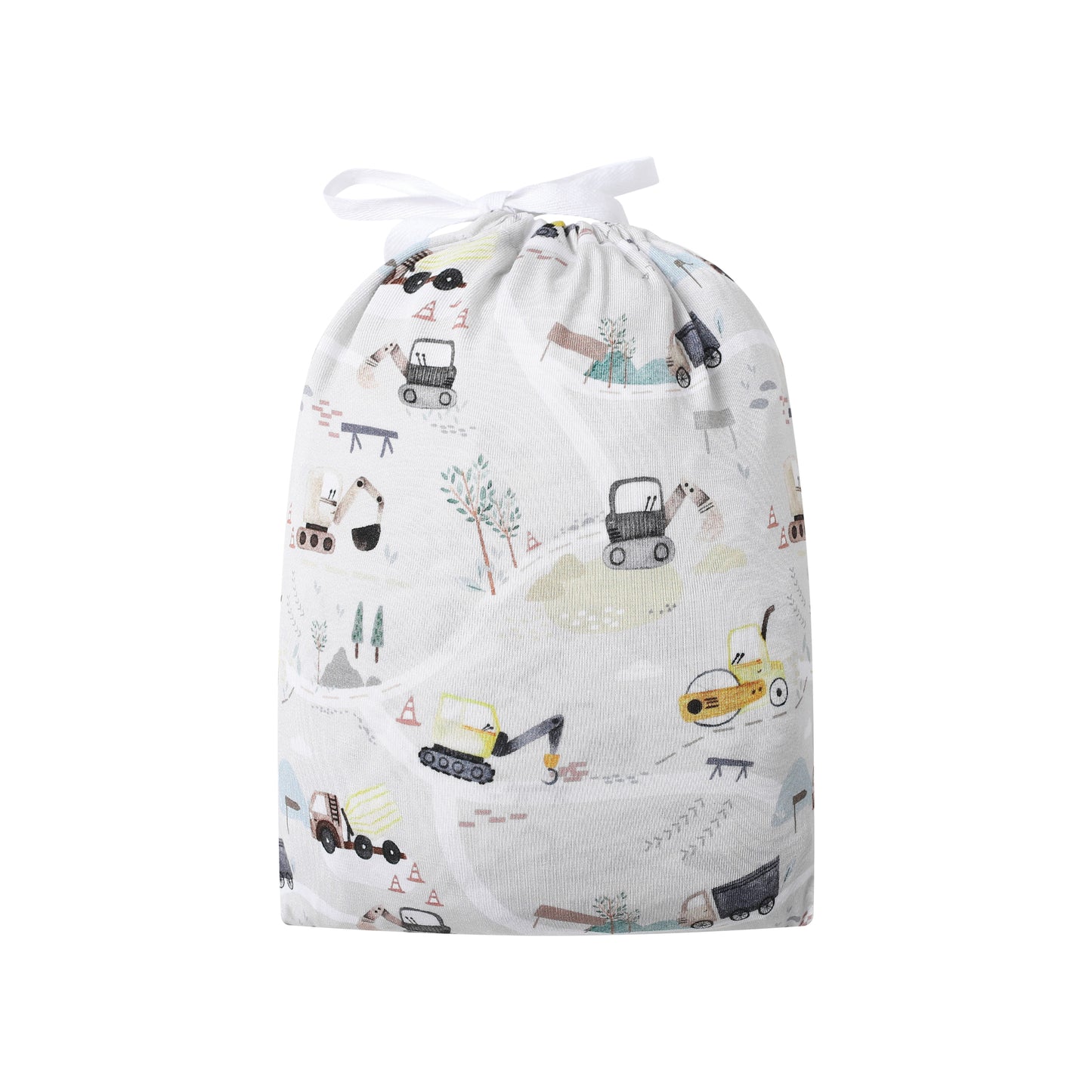 Bamboo Crib Sheet - Diggers