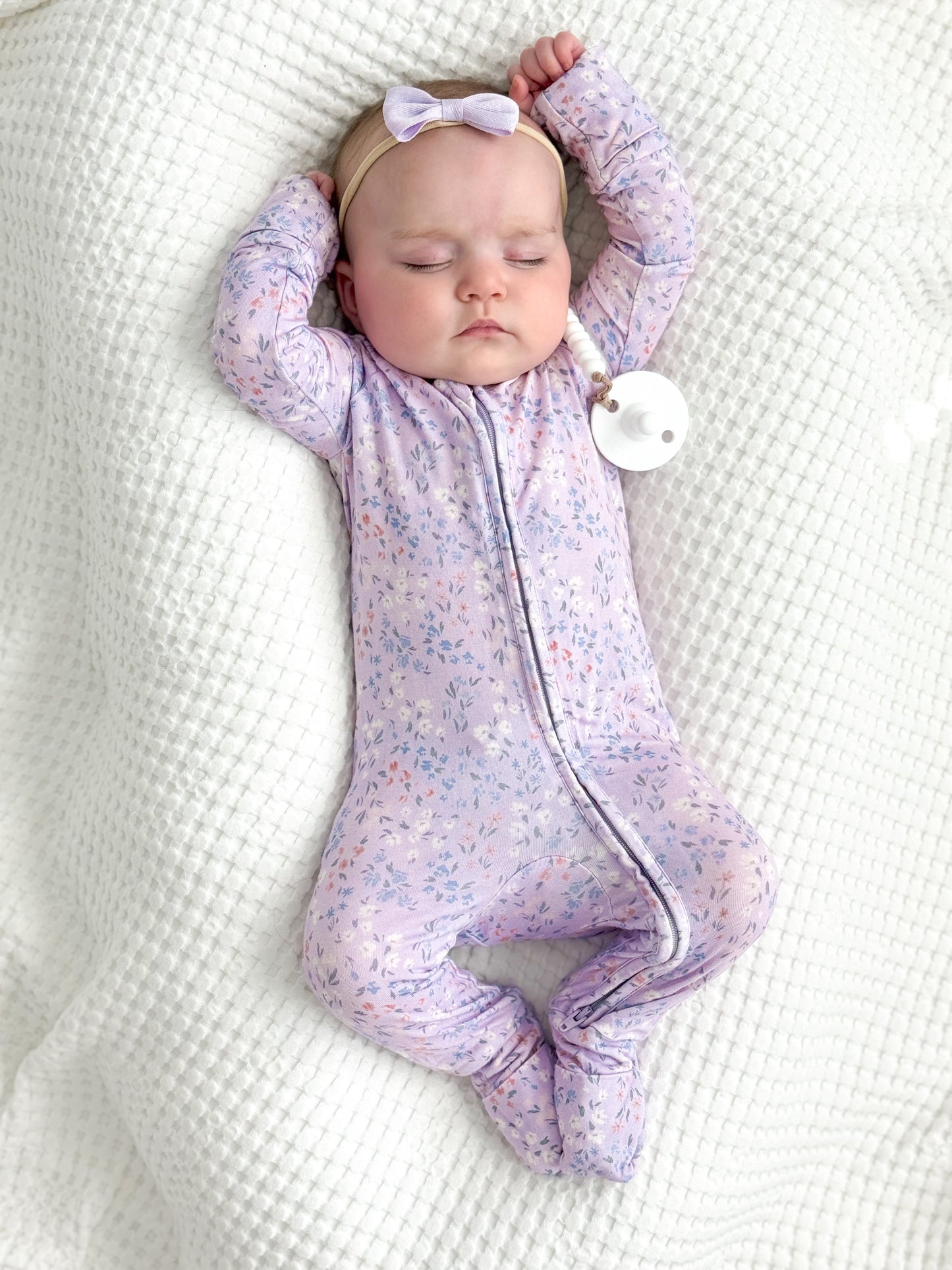 Bamboo Zip Sleeper - Brielle Floral