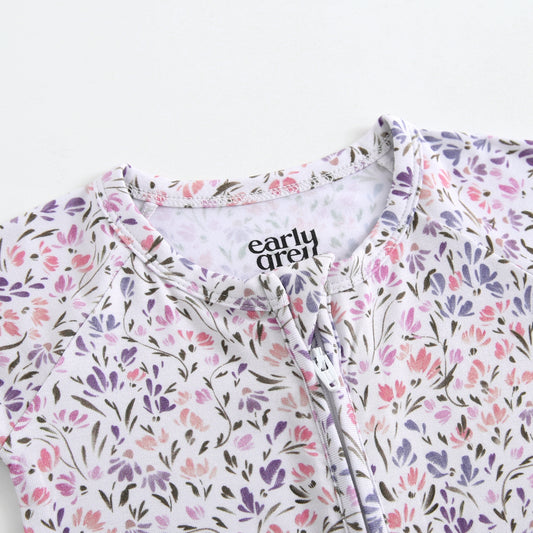 Bamboo Zip Sleeper - Claire Floral