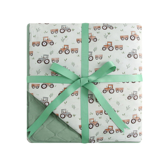 Quilted Bamboo Blanket - 50x70 - Tractors