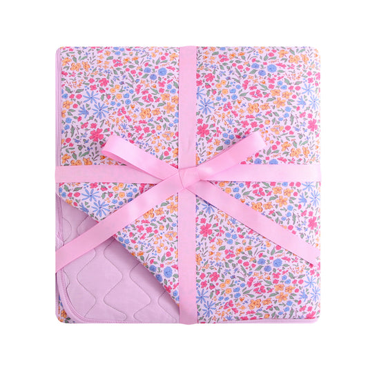Quilted Bamboo Blanket - 50x70 - Stella Floral
