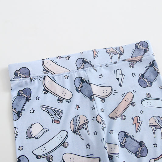 Bamboo 2-Piece Pjs - Skateboards