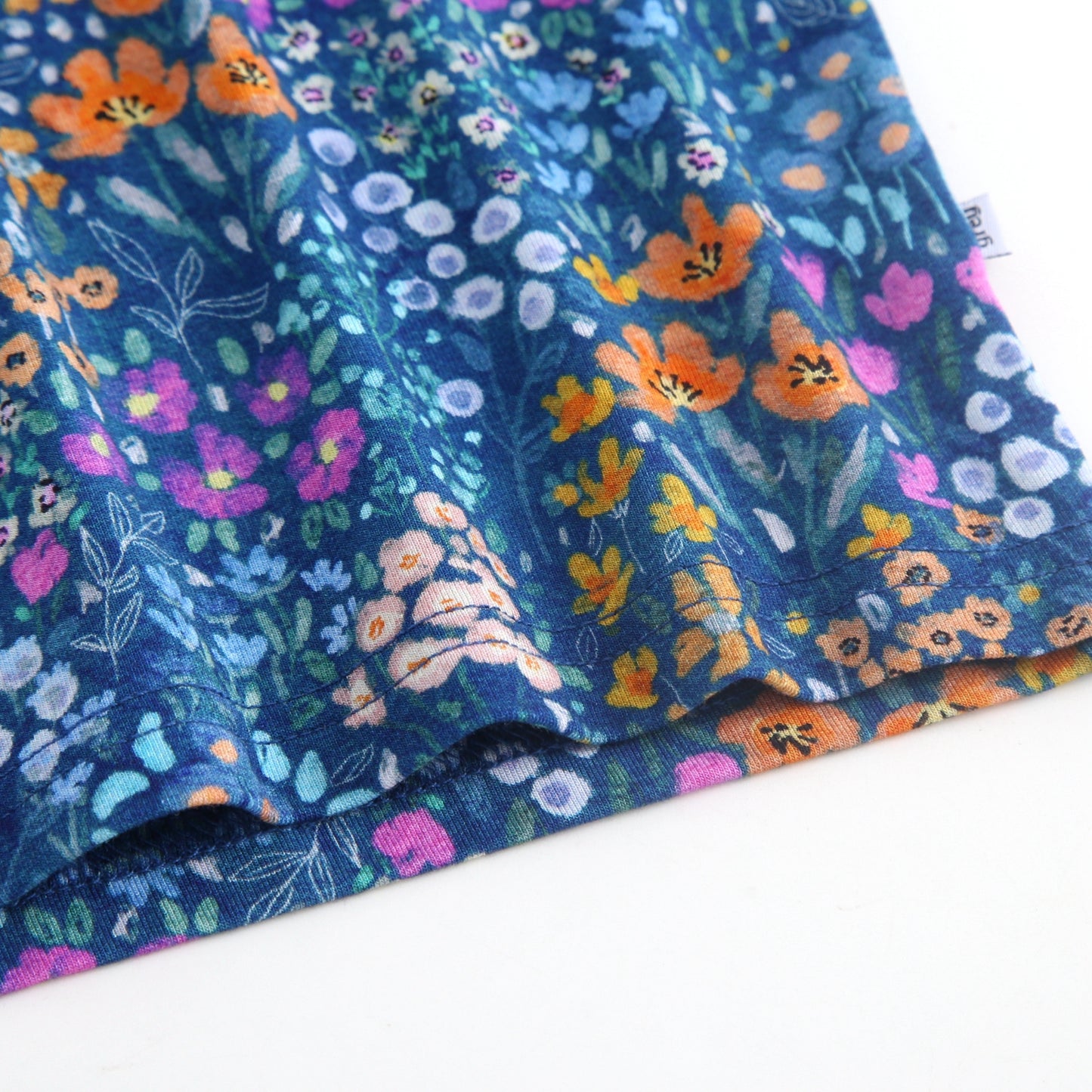 Bamboo 2-Piece Pjs - Dark Teal Wildflowers