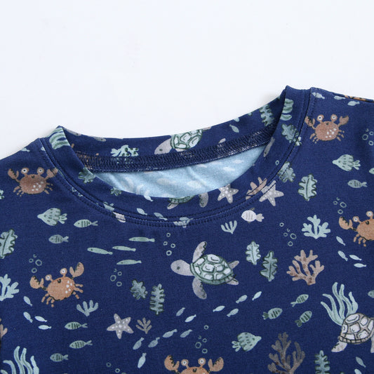 Bamboo 2-Piece Pjs - Sea Turtles