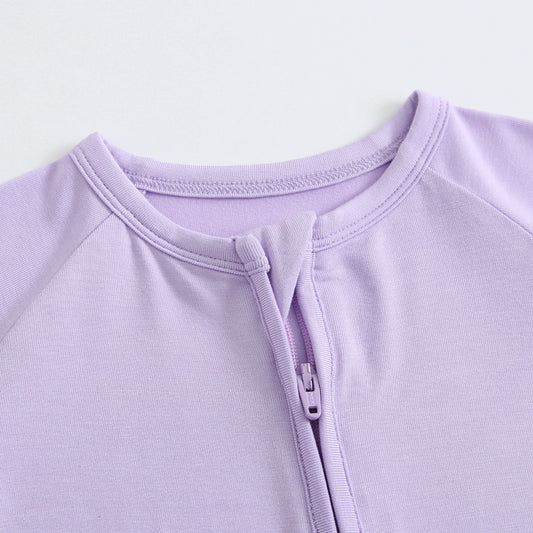 Bamboo Zip Sleeper - Pastel Lilac