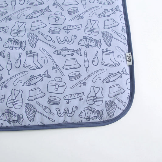 Quilted Bamboo Blanket - 50x70 - Fishing