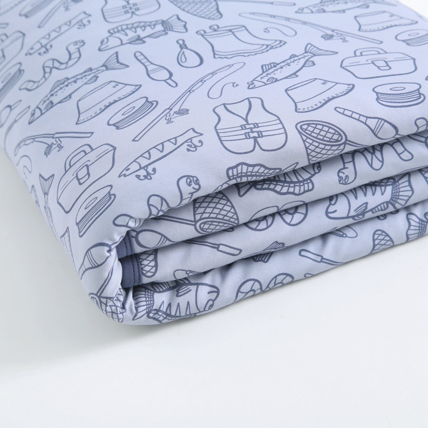 Quilted Bamboo Blanket - 50x70 - Fishing