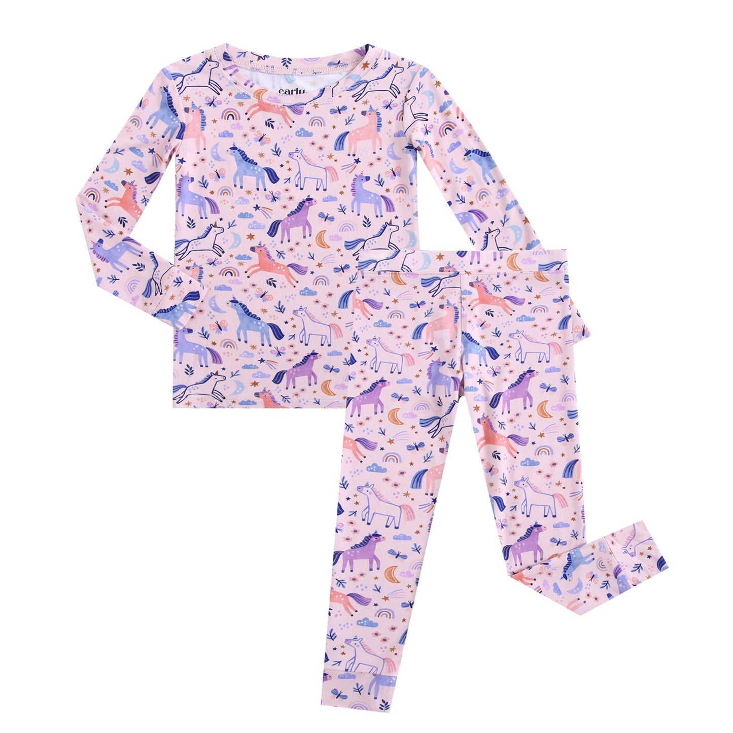 Bamboo 2-Piece Pjs - Unicorns