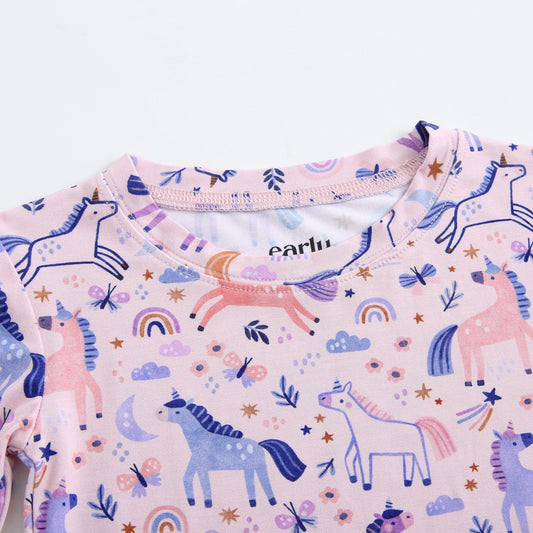 Bamboo 2-Piece Pjs - Unicorns