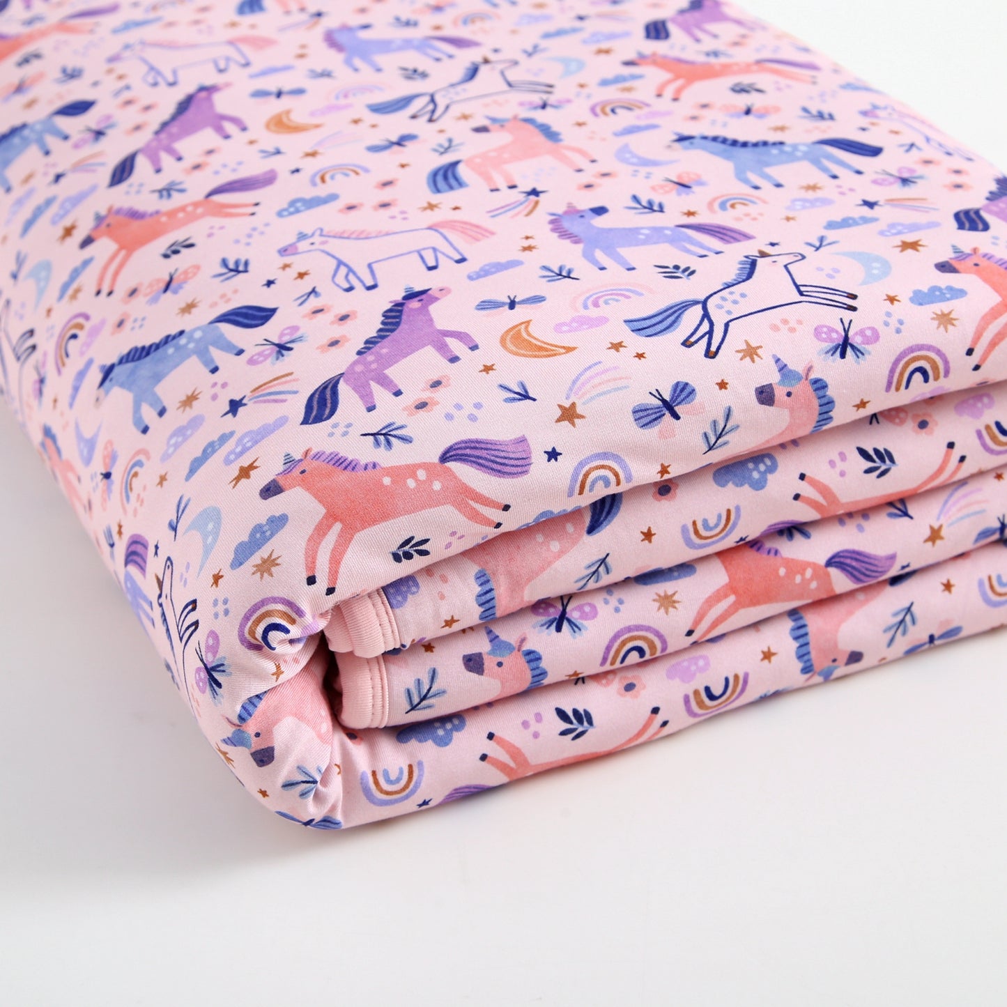 Quilted Bamboo Blanket - 50x70 - Unicorns