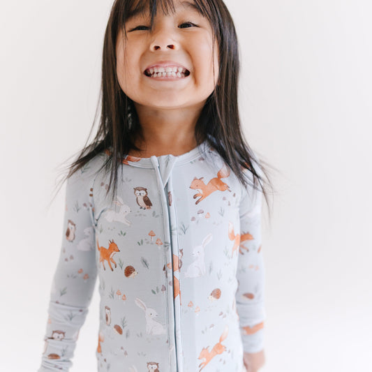 Bamboo Zip Sleeper - Woodland Animals