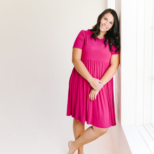 Women's Twirl Dress - Sangria