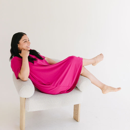 Women's Lounge Dress - Sangria