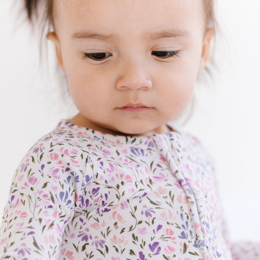 Bamboo Zip Sleeper - Claire Floral