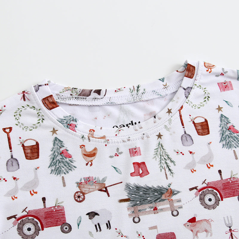 Bamboo 2-Piece Pjs - Christmas Farm