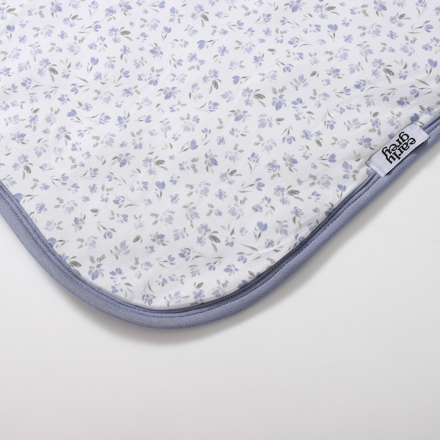 Quilted Bamboo Blanket - 65x85 - Ditsy Blue Floral