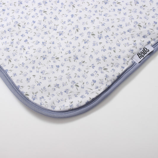 Quilted Bamboo Blanket - 30x40 - Ditsy Blue Floral