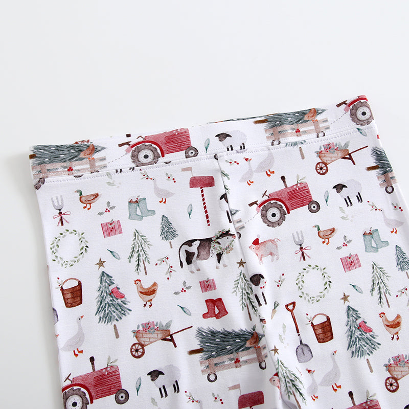 Bamboo 2-Piece Pjs - Christmas Farm