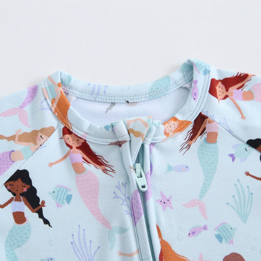 Bamboo Zip Sleeper - Mermaids