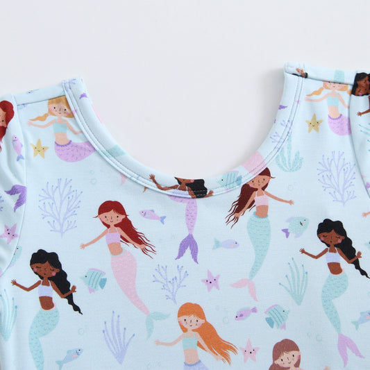 Bamboo Twirl Dress - Mermaids