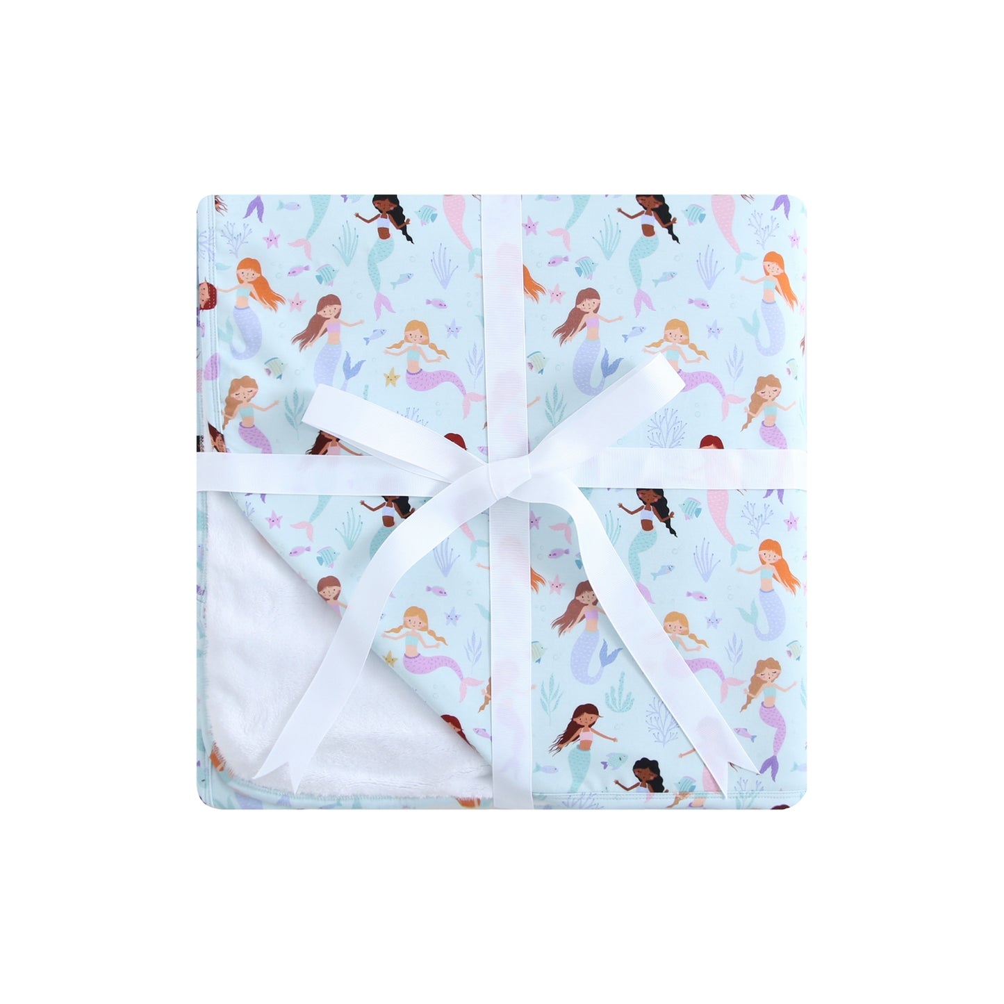 Bamboo/Plush Blanket - 50x70 - Mermaids