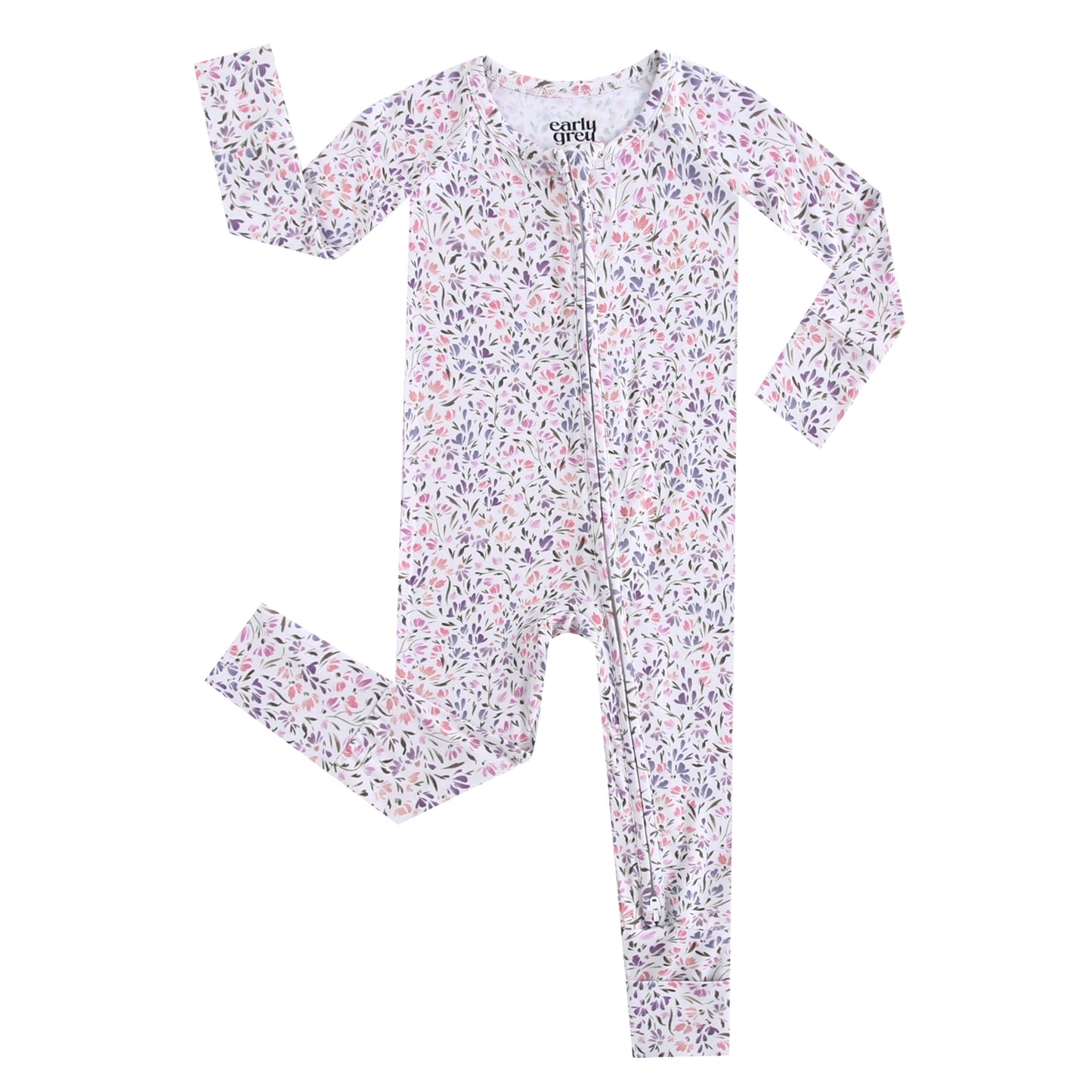 Bamboo Zip Sleeper - Claire Floral