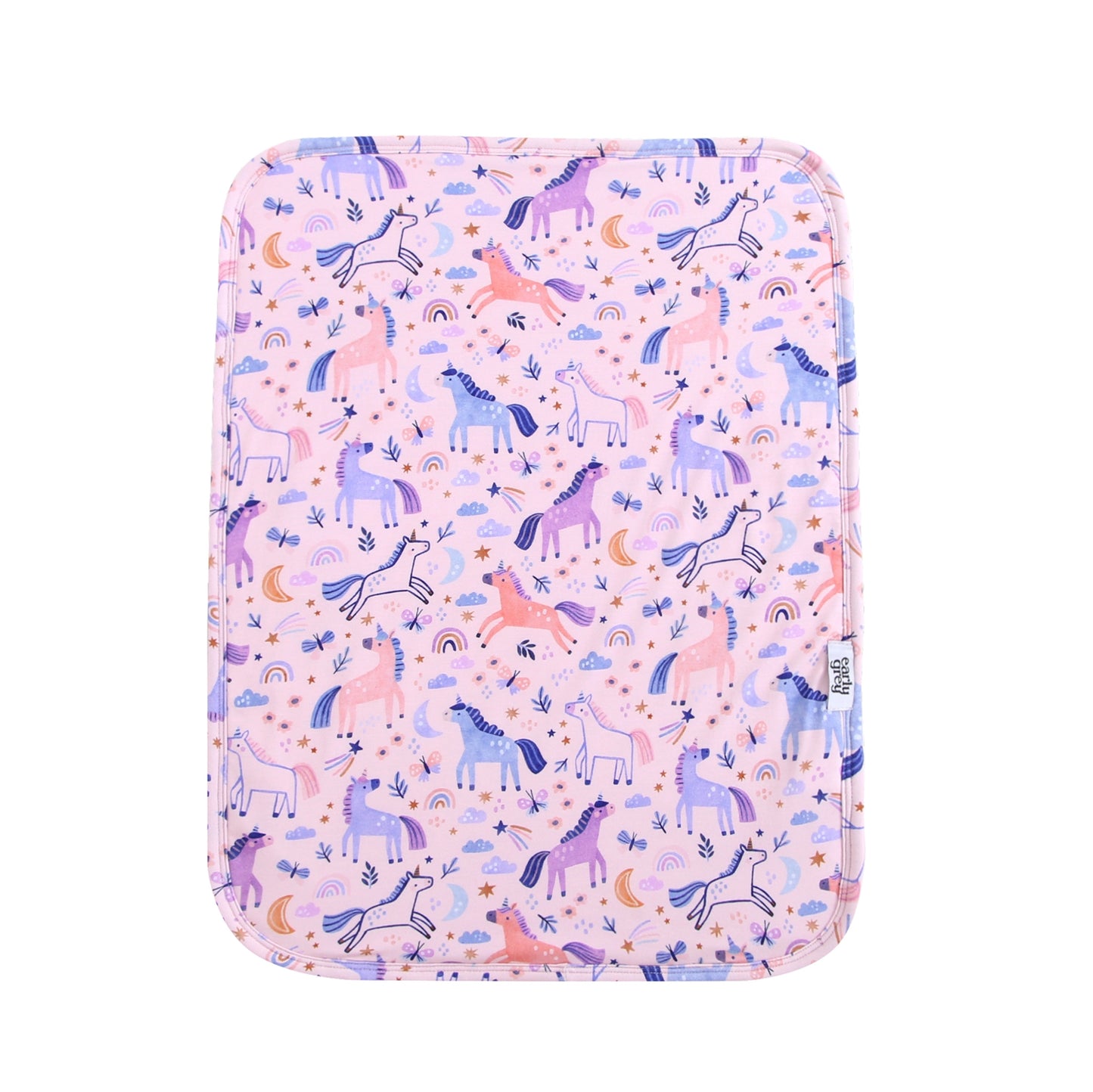 Doll Bamboo/Plush Blanket - 15x19 - Unicorns