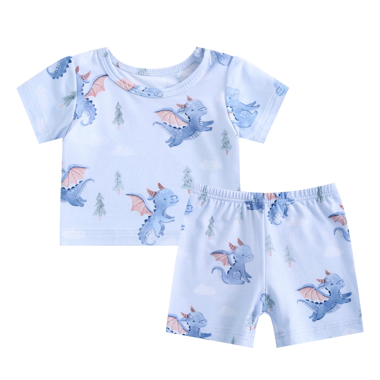 Doll 2-Piece Pjs - Dragons