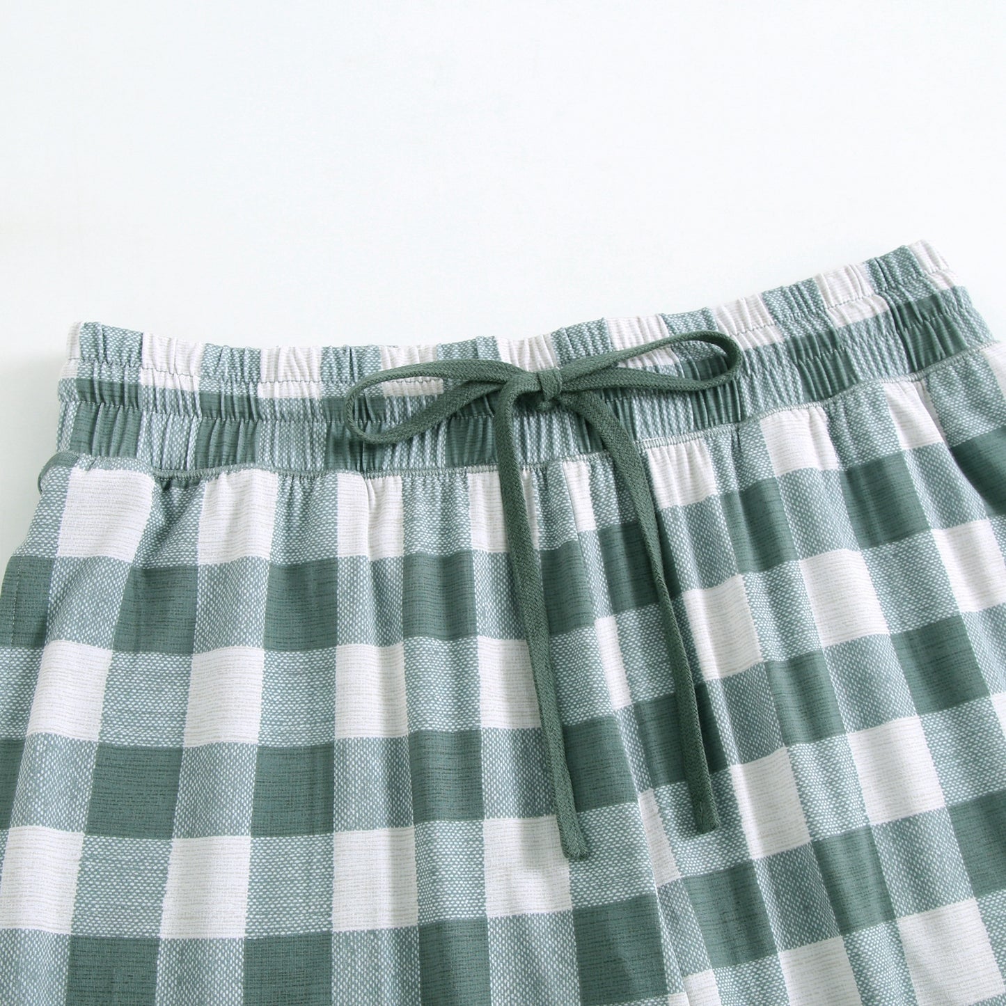 Women's Joggers - Green Gingham