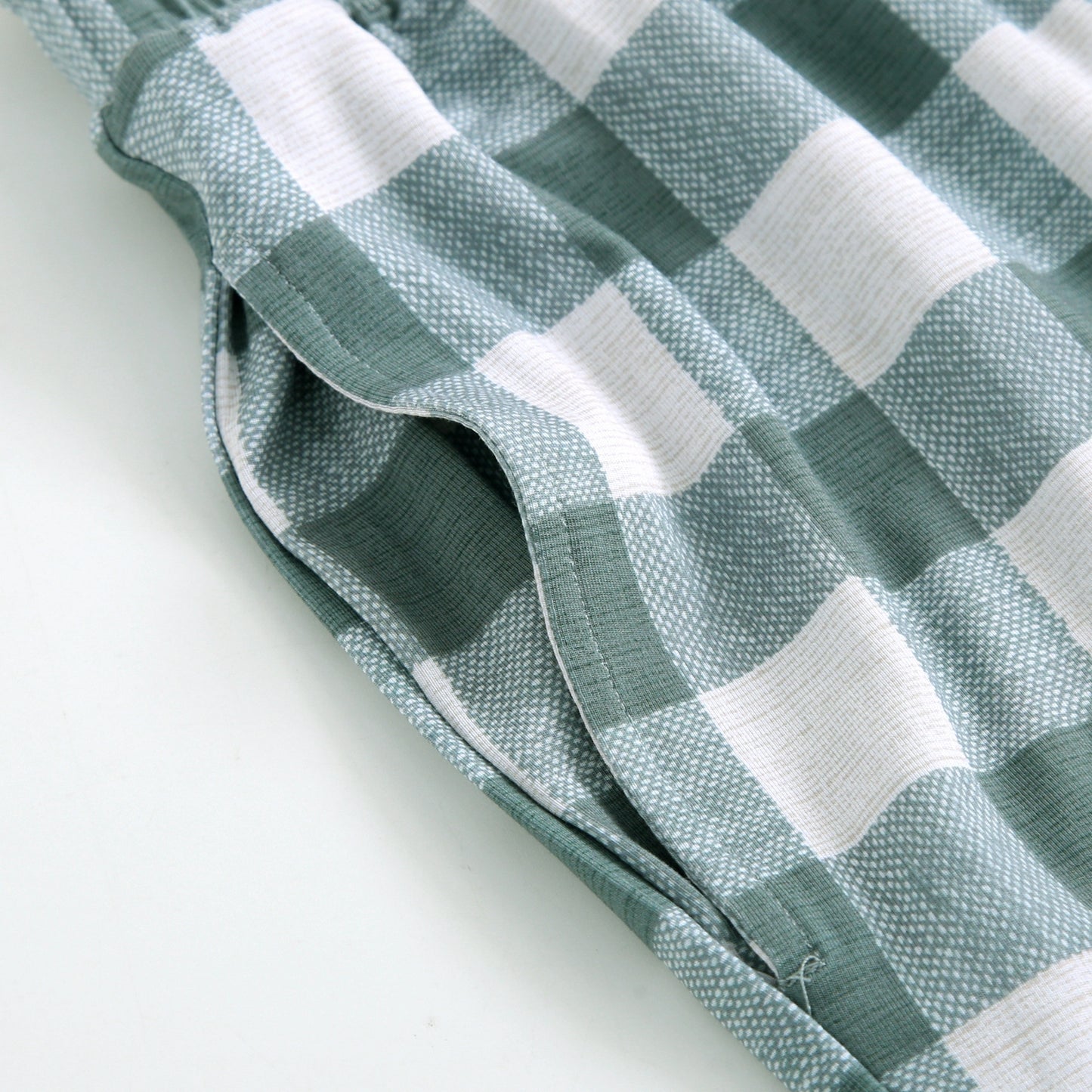 Women's Joggers - Green Gingham