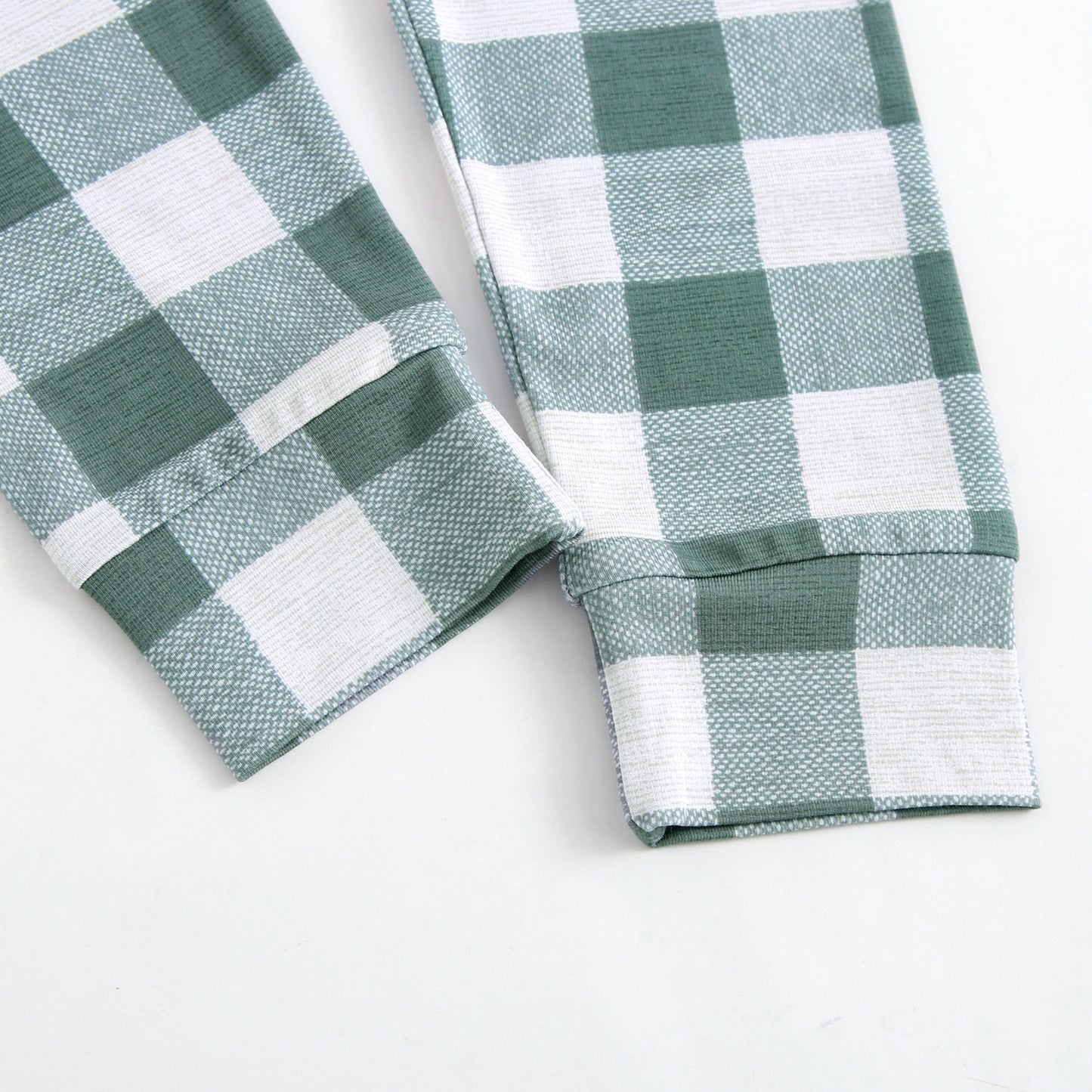 Bamboo 2-Piece Pjs - Green Gingham