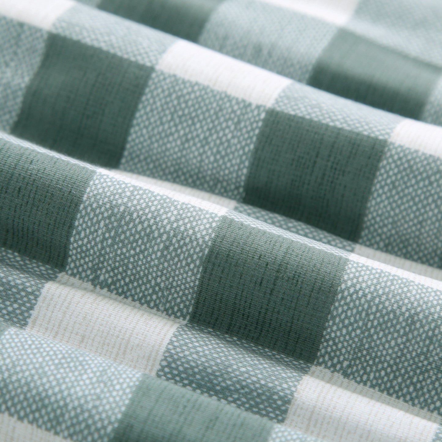 Quilted Bamboo Blanket - 50x70 - Green Gingham