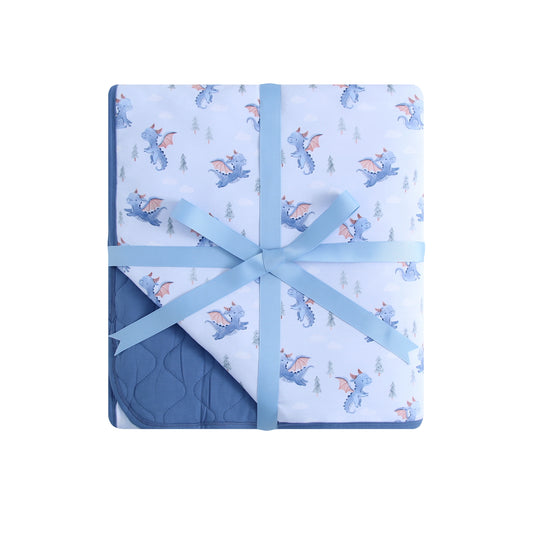 Quilted Bamboo Blanket - 50x70 - Dragons