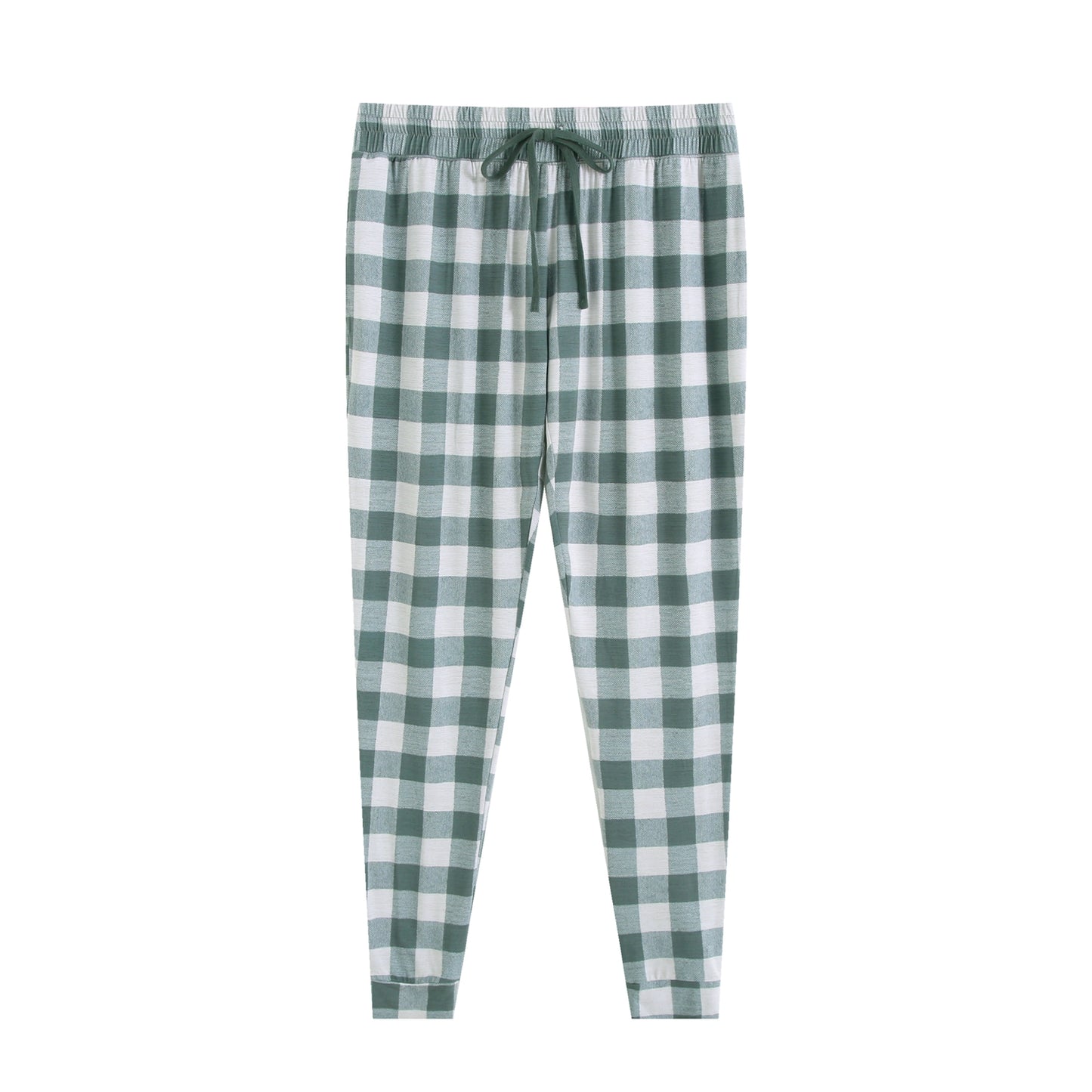 Women's Joggers - Green Gingham