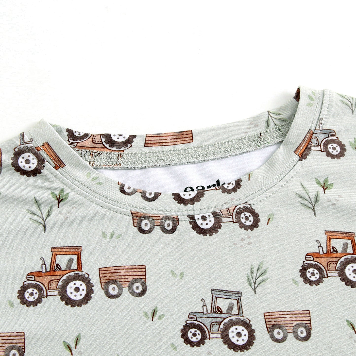 Bamboo 2-Piece Pjs - Tractors