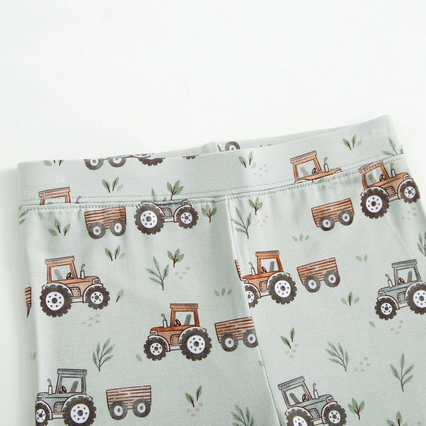 Bamboo 2-Piece Pjs - Tractors