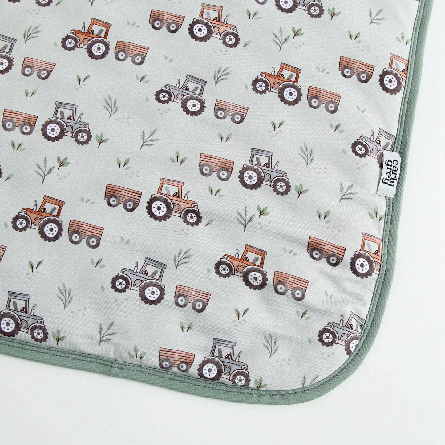 Quilted Bamboo Blanket - 50x70 - Tractors