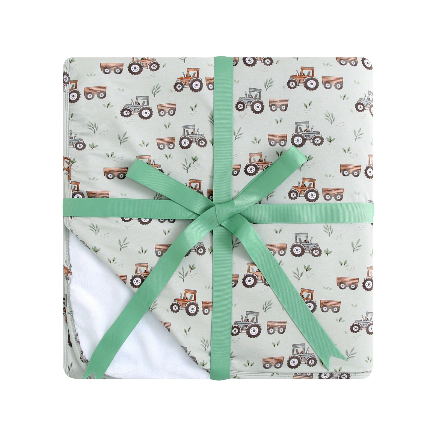 Bamboo/Plush Blanket - 50x70 - Tractors
