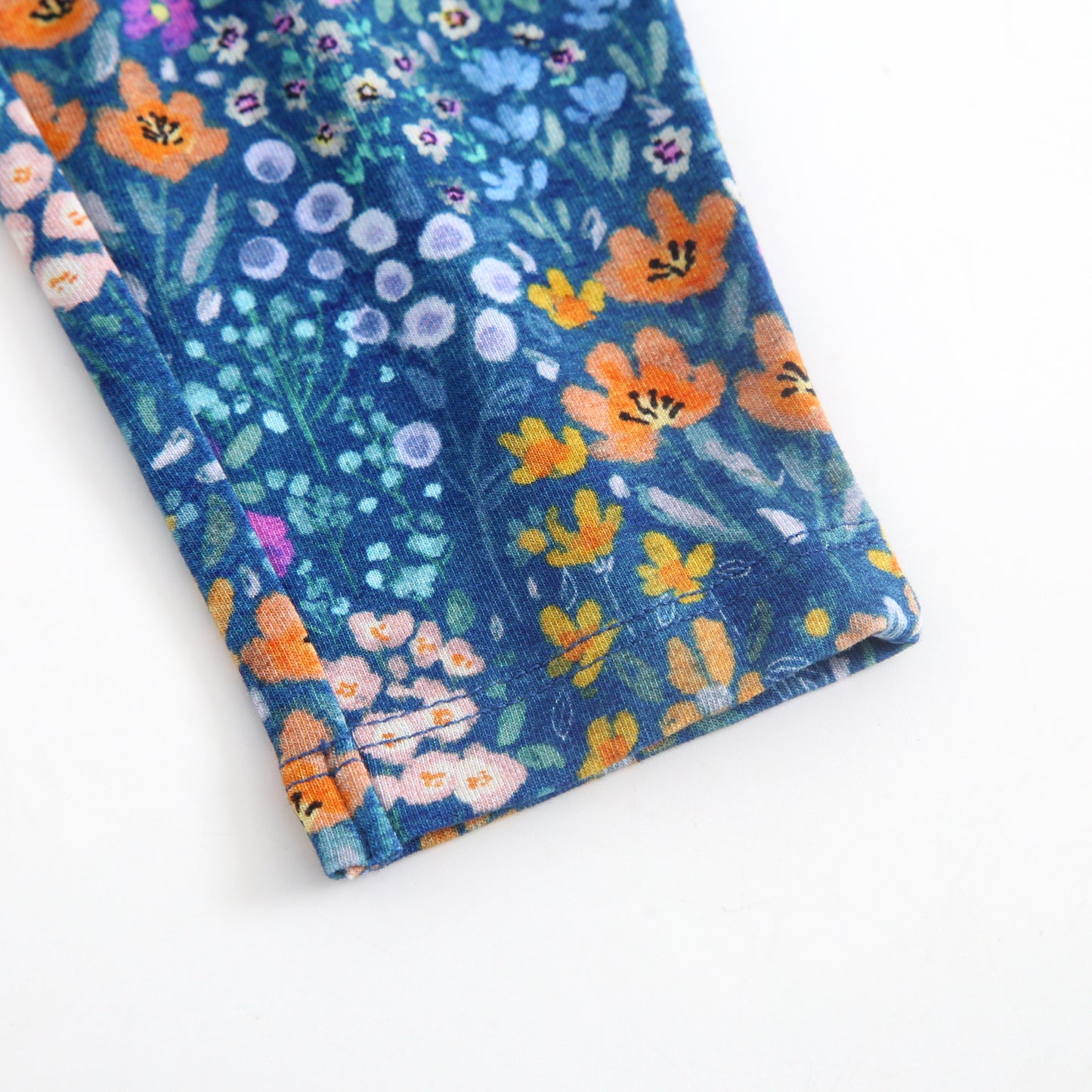 Leggings - Dark Teal Wildflowers