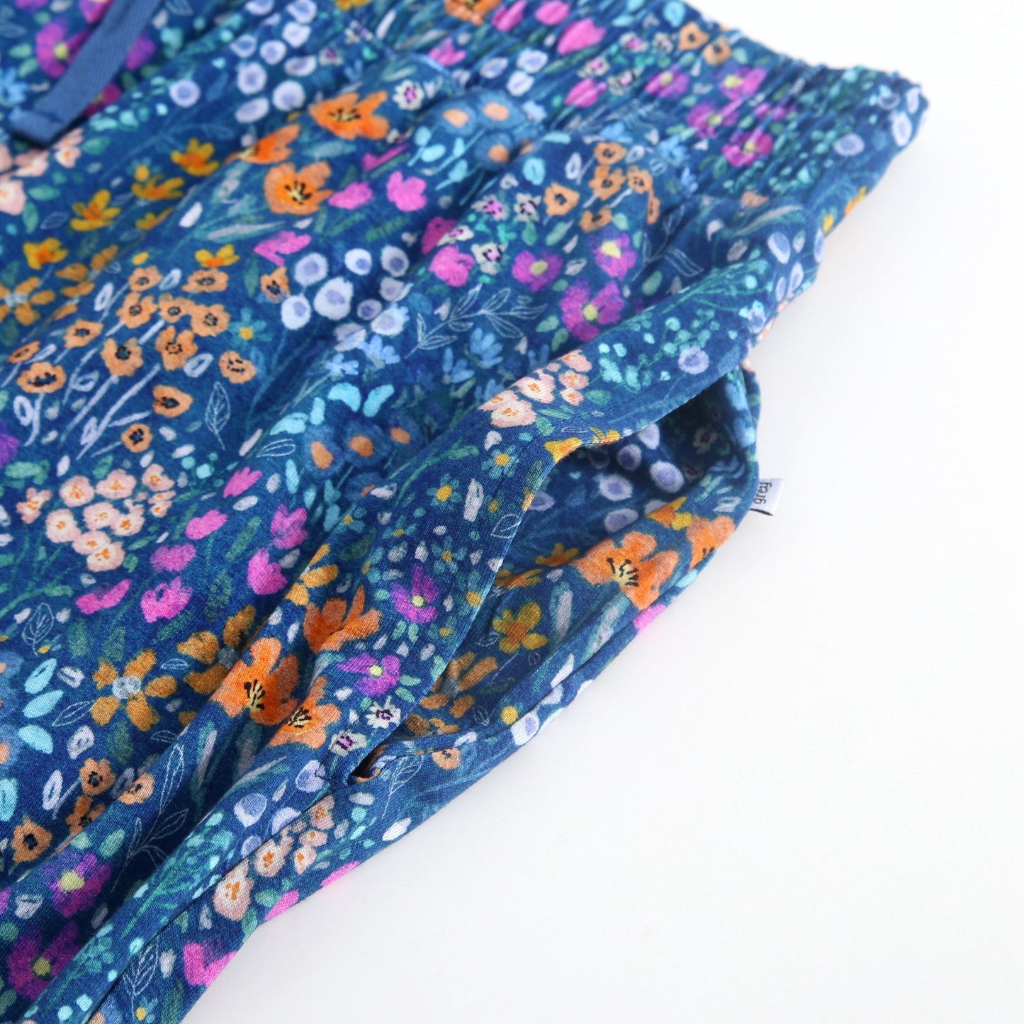 Women's Joggers - Dark Teal Wildflowers