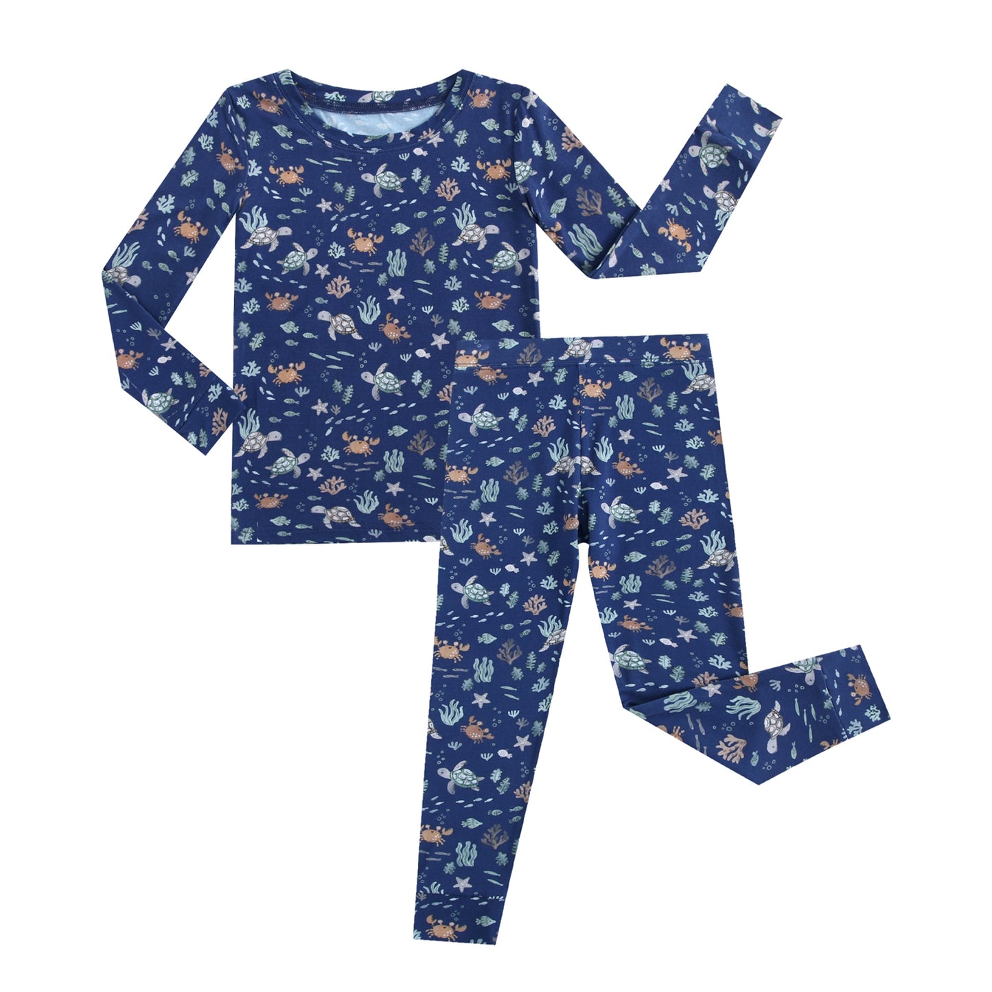 Bamboo 2-Piece Pjs - Sea Turtles