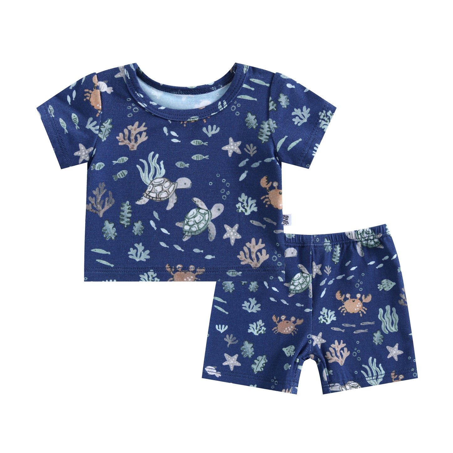 Doll 2-Piece Pjs - Sea Turtles