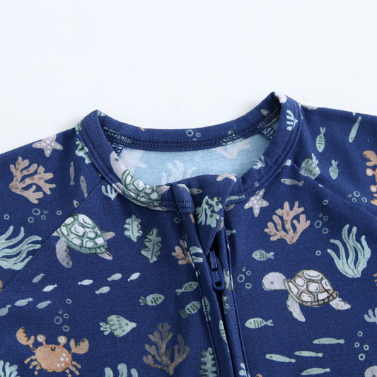 Bamboo Zip Sleeper - Sea Turtles