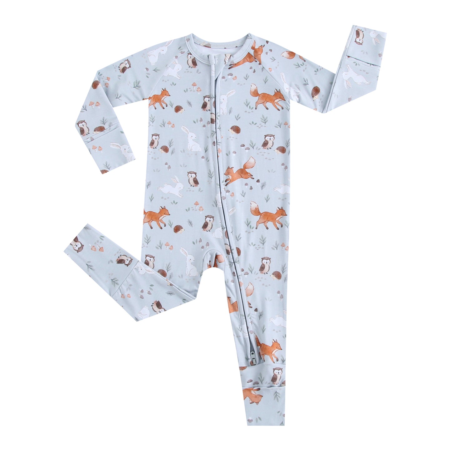 Bamboo Zip Sleeper - Woodland Animals