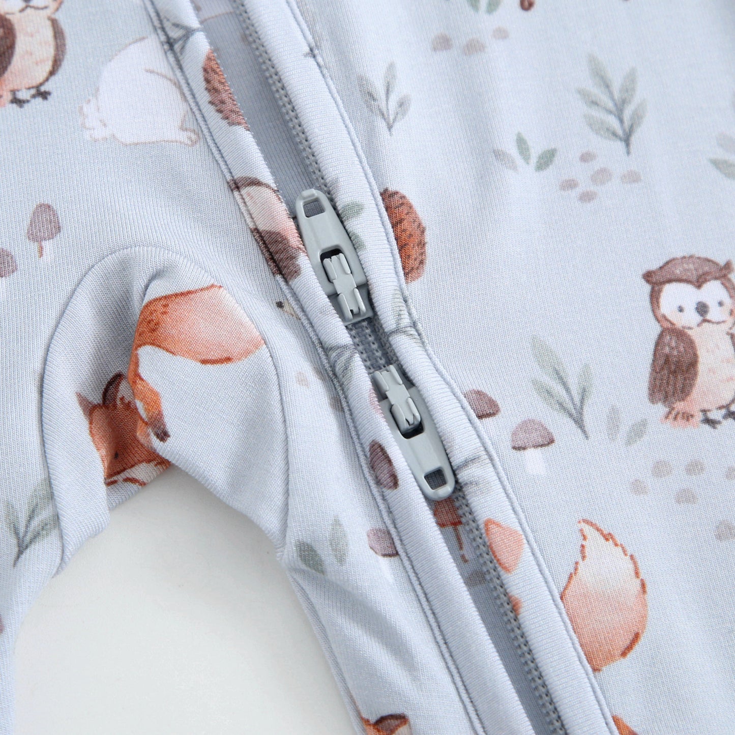 Bamboo Zip Sleeper - Woodland Animals