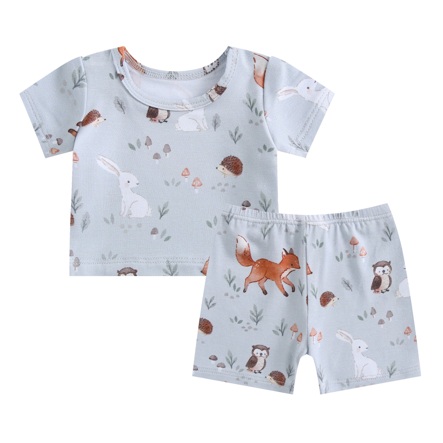 Doll 2-Piece Pjs - Woodland Animals