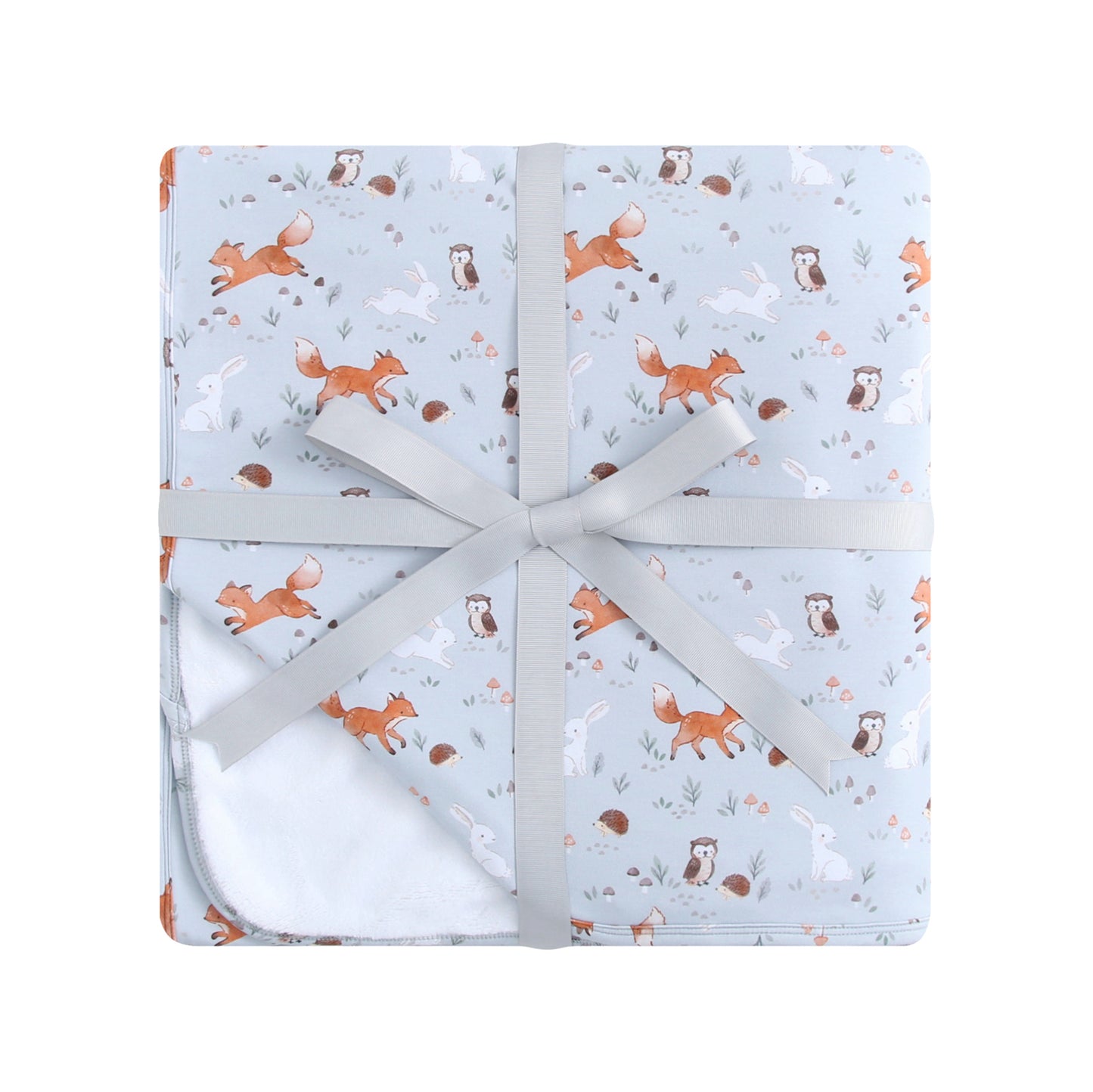 Bamboo/Plush Blanket - 50x70 - Woodland Animals
