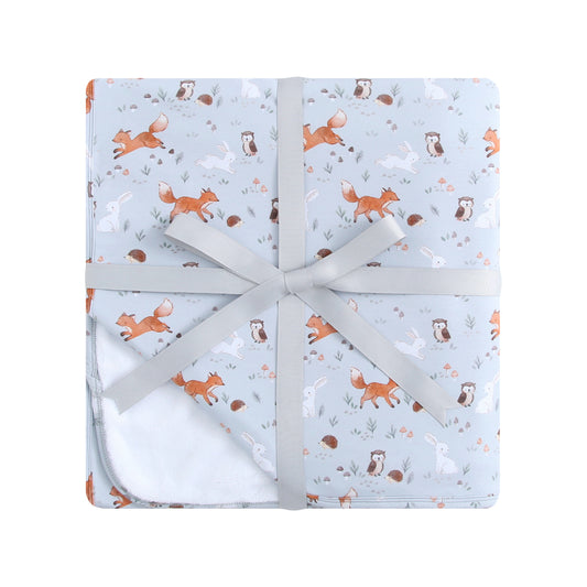 Bamboo/Plush Blanket - 50x70 - Woodland Animals