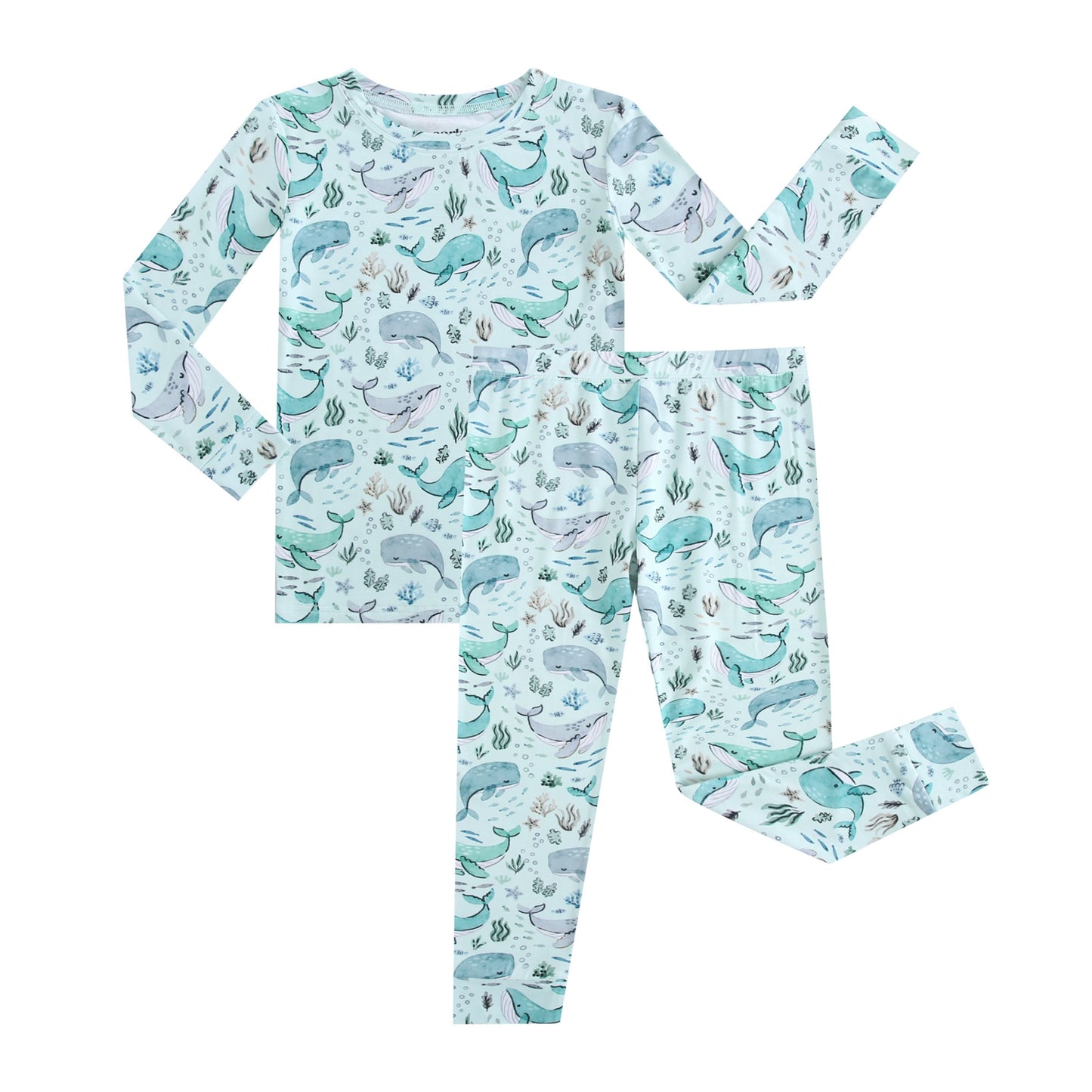 Bamboo 2-Piece Pjs - Whales