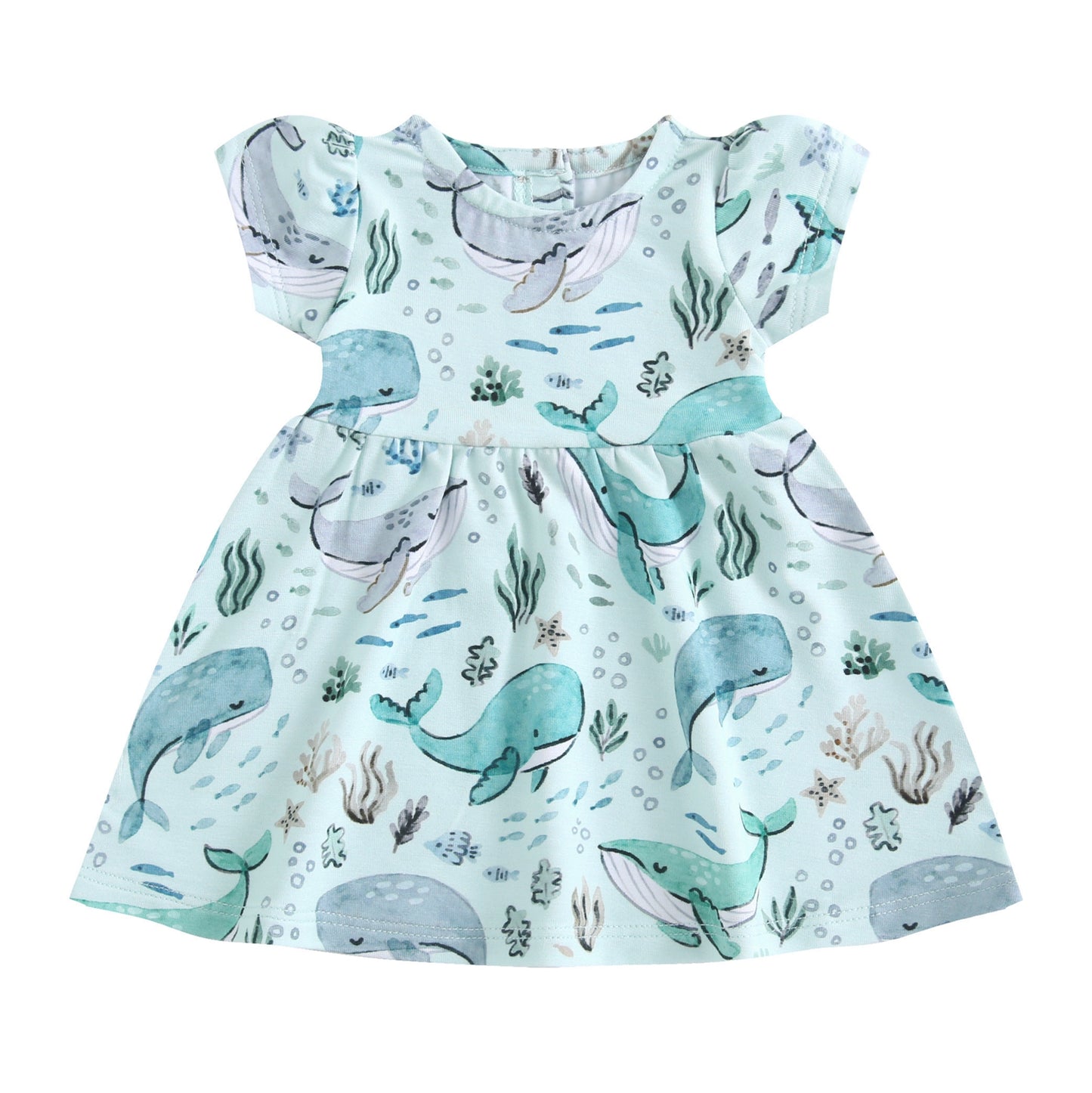 Doll Twirl Dress - Whales